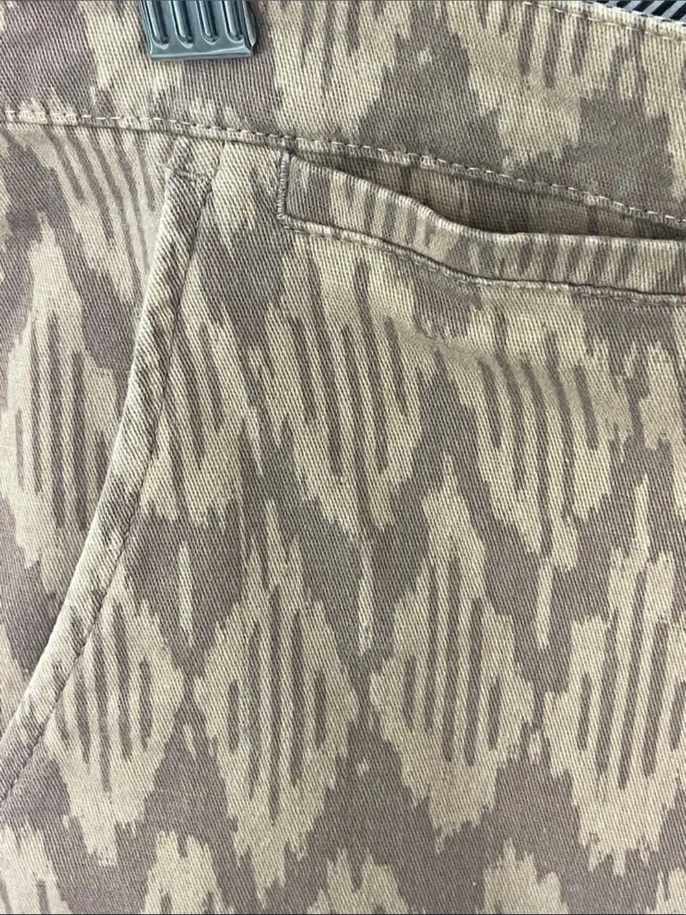 Jachs New York Bleecker Fit Geometric Print Chino Shorts Men’s 33 Khaki Stretch